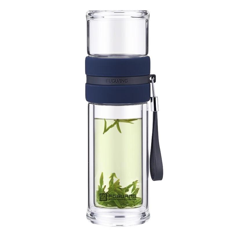 Fuguang Double-Walled Borosilicate Glass Water Cup