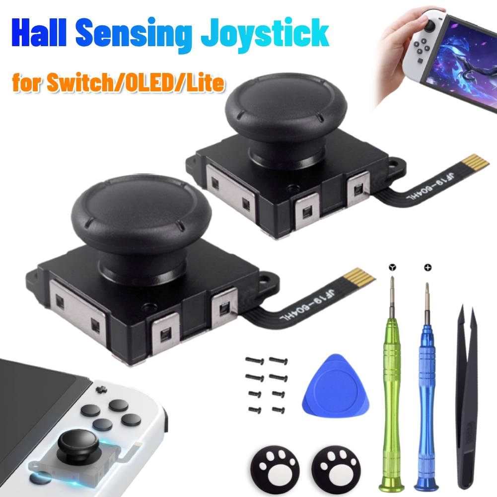 Hall Electromagnetic Stick No Drifting Hall Controller Higher Sensitivity Hall Thumb Stick for Swicth/Switch OLED/Switch Lite