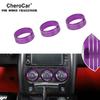 Inner Air Conditioner Switch Knob Trim Ring For Dodge Challenger 2009-14 Purple