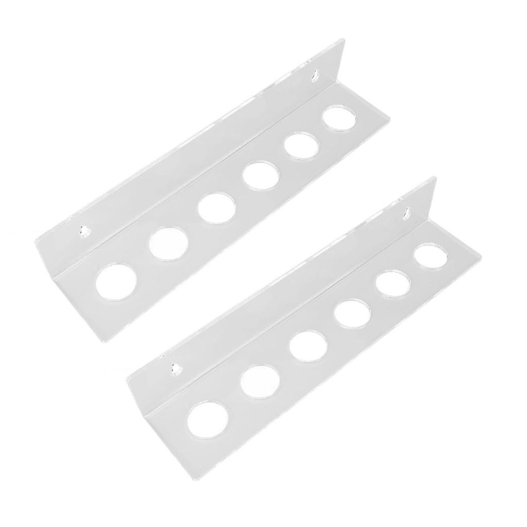 2PCS Small Balls Display Rack Acrylic Clear Wall Mounted Floating Shelf 12 Balls Stand Holder for