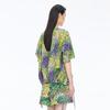 JNBY 25 Autumn Floral Print Round Neck Loose Short Sleeve Shirt
