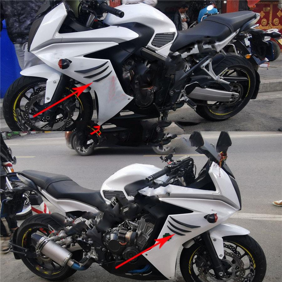 Motorcycle Front Fairing Aerodynamic Winglets Side Spoilers Decorative Dynamic Wing Kit Sticker For Sport Bike