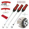 Portable Tire Pry Bar Carbon Steel Spoons Tool Set, Tools Include 3 Pieces Spoons, 2 Rim Iron Lever Protector, 1 Piece Wrench, 6 Valve Cores,