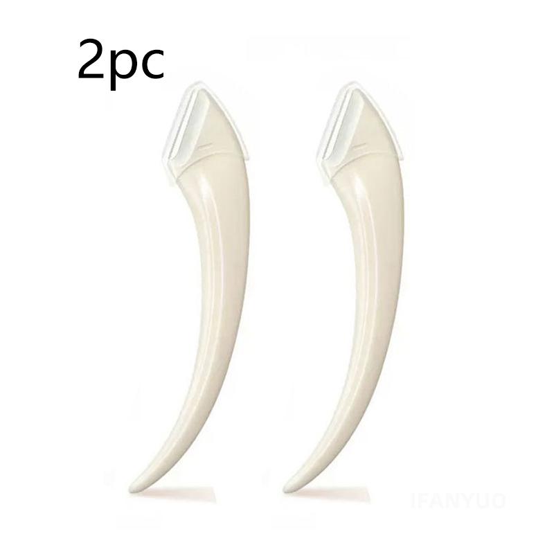 1/2Pcs Stainless Steel Crescent Moon Eyebrow Trimmer Set With Comb Portable Women Eyebrow Eyelash Hair Scissors Makeup Tool