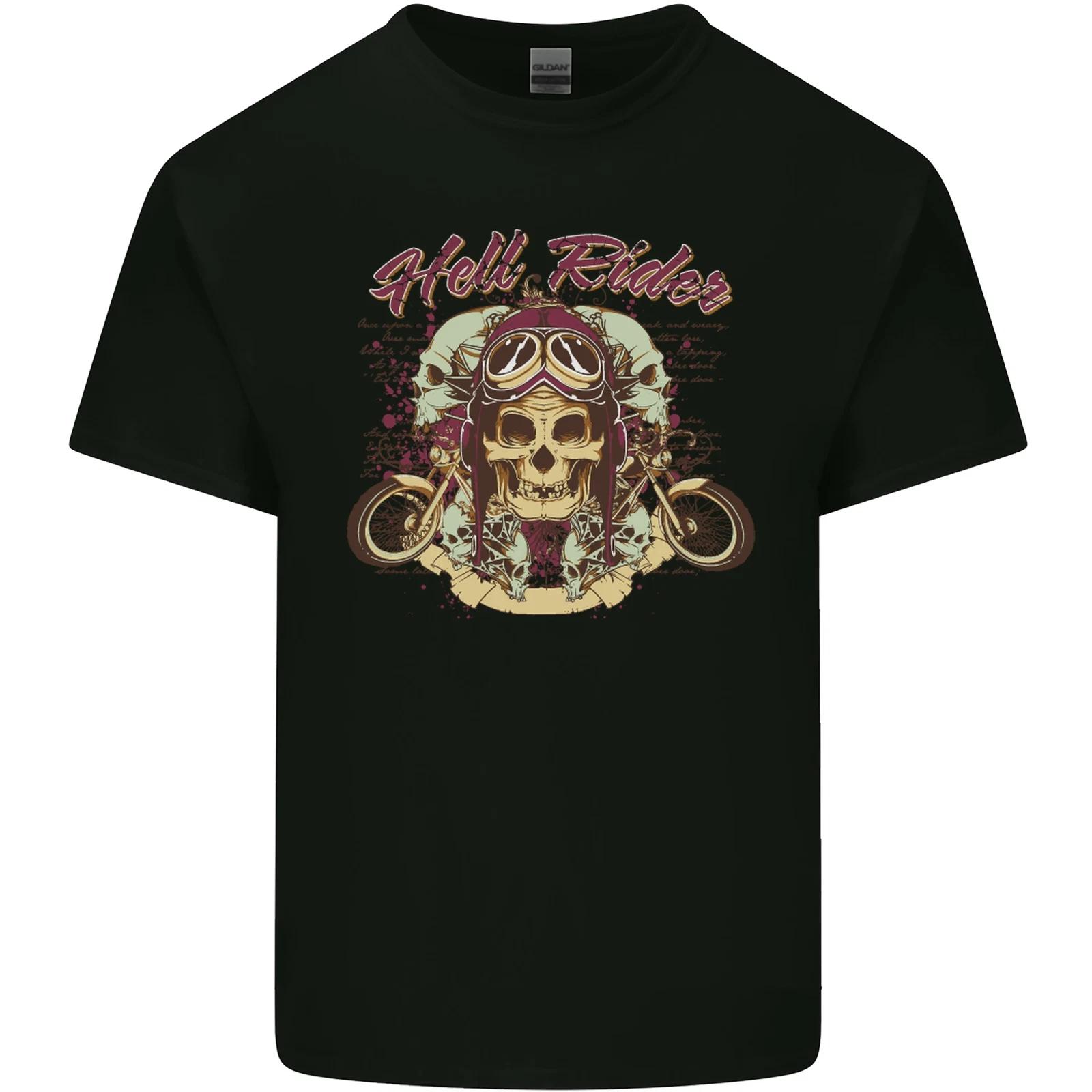 Hell Riders Motorcycle Motorbike Biker Kids T-Shirt Childrens S
