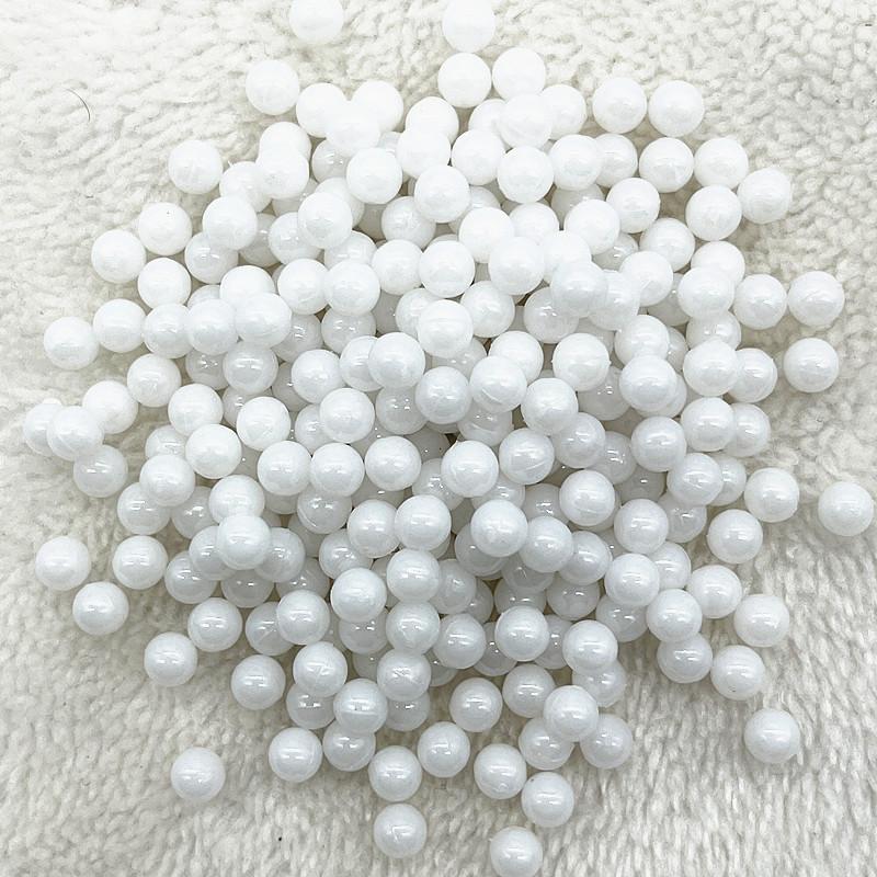 3/4/5/6/8mm Okrągłe Wielokolorowe Akrylowe Koraliki Bez Dziurki Luźne Koraliki do Tworzenia Biżuterii Akcesoria DIY