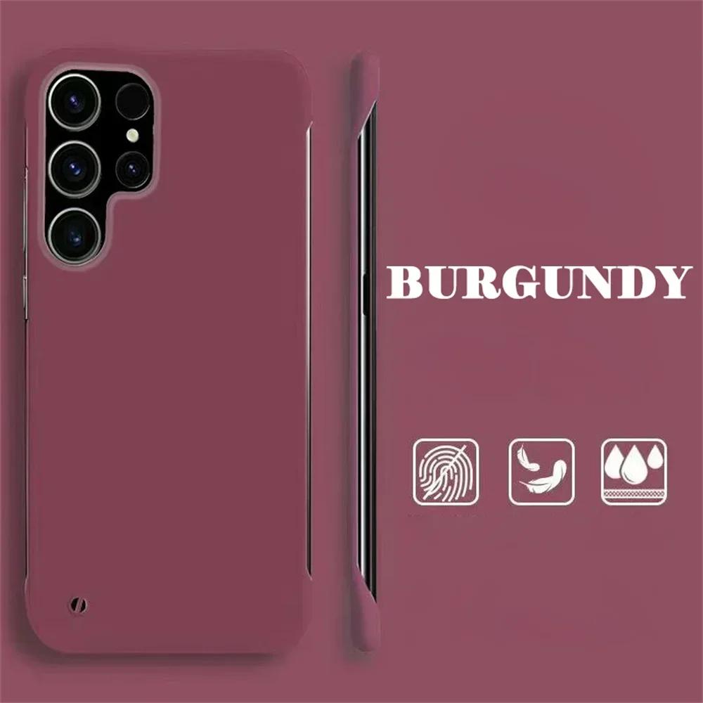 Slim Frameless PC Case for Samsung Galaxy A6 A A3 A16 A4 A3 A2 A1 A34 A33 A32 A31 A24 A36 Matte Ultra Thin Hard Cover