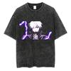 Japanese Anime Jujutsu Kaisen Men Women Oversized Washed T Shirt Streetwear Print Tshirt Casual Cotton Tee Loose Retro T-Shirt