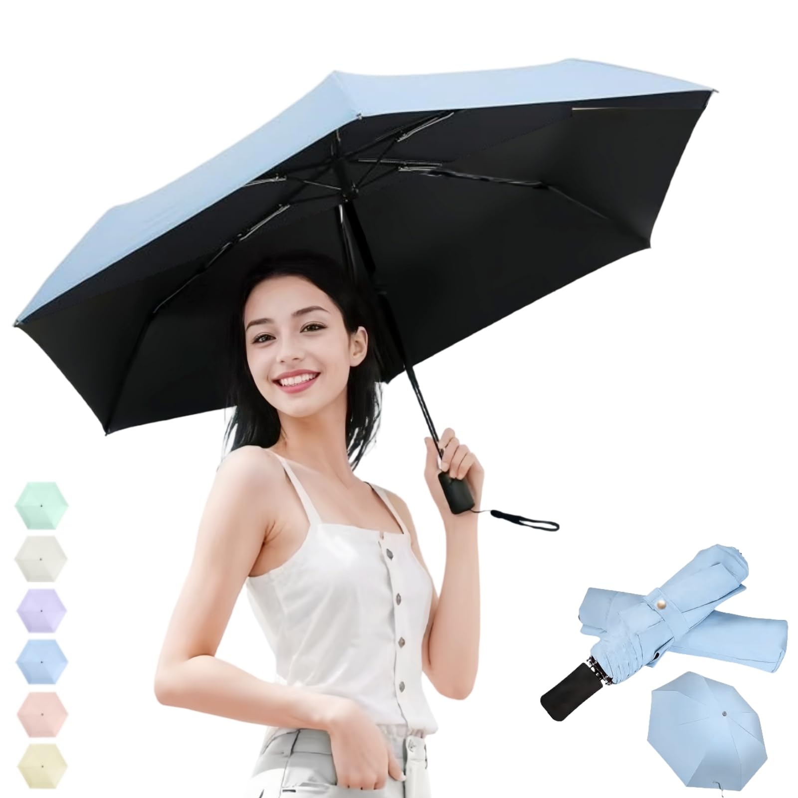

2025 Summer Parasol with UV Protection and Light Blocking Automatic Reverse Folding Umbrella for Sun Skin Sun Rain or Super Includes Storage Perfect