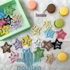 Colorful Glitter Star Hair Clips for Students – Candy Shades for Bangs & Flyaways