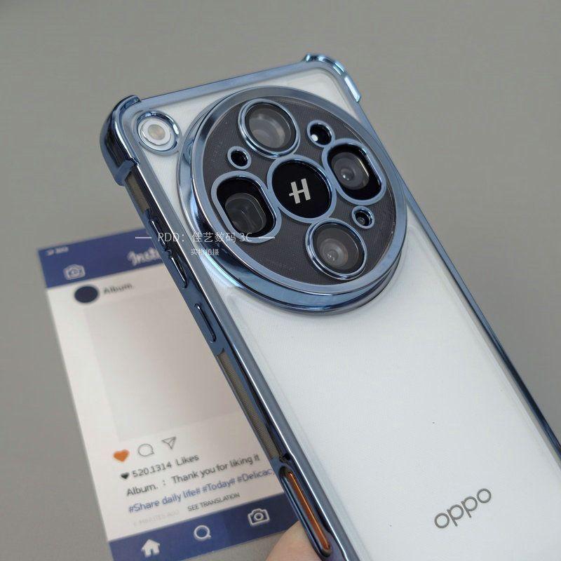 For OPPO Find X9 Ultra Case Luxury Electroplated Transparent Air Bag Silicone TPU Cover For OPPO Find X9Ultra Bumper Funda