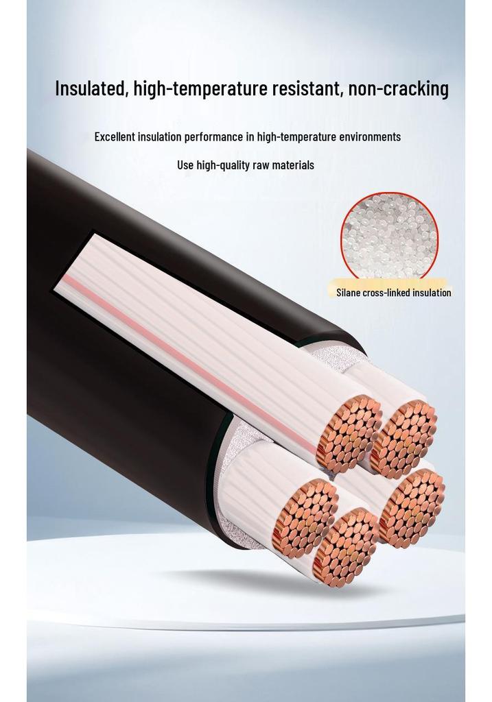 YJV/YJV22 0.6/1KV Copper Core Low Voltage Power Cable, 4-5 Cores, 10-300 Sq. Mm