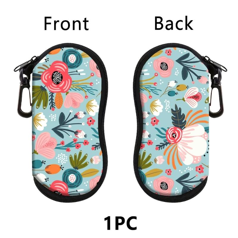 Modern Printed Eyeglasses Pouches Premium Zippers Protecting Light Weight Organizers For Sunglasses Cosmetics Key