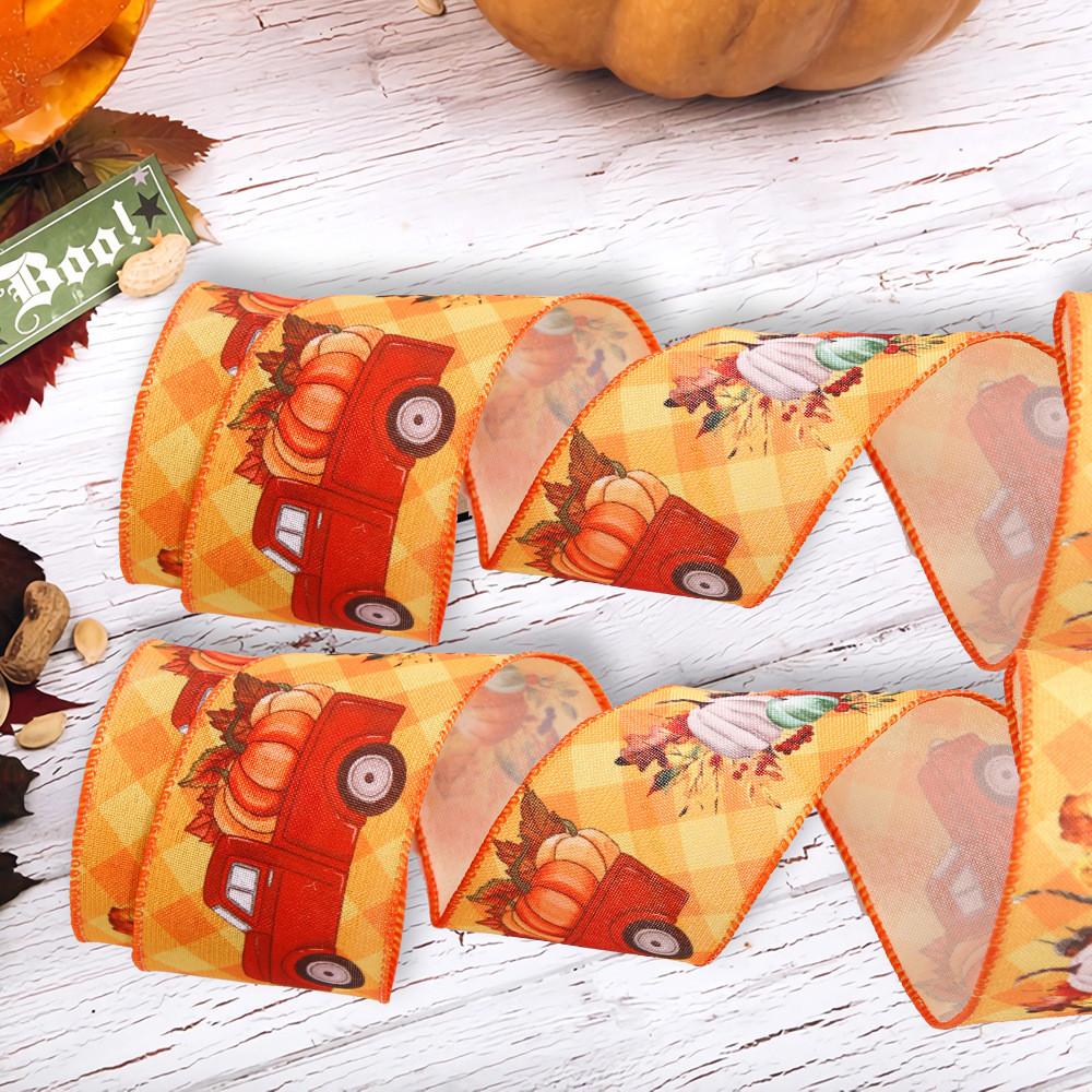 65cm Unique Wide Seasonal Ribbon For Thanksgiving And Celebrations Halloween