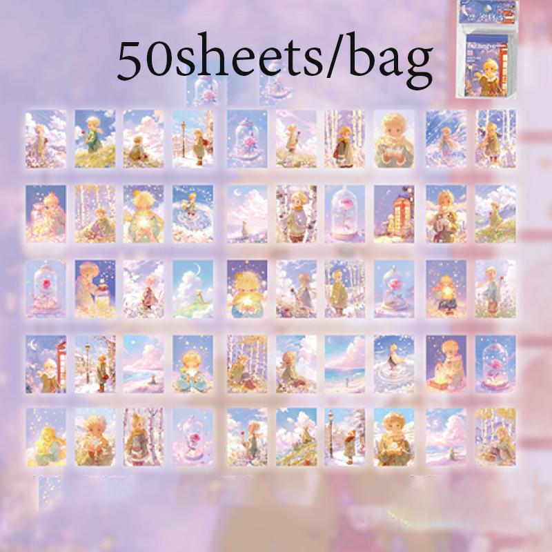 

50Sheets/Book Cartoon Fairy Tale Doudou Sticker Book For Scrapbooking Collage Craft Office Planner & Decor Gifts