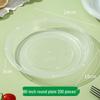 Disposable 10-inch Round Plastic Plates