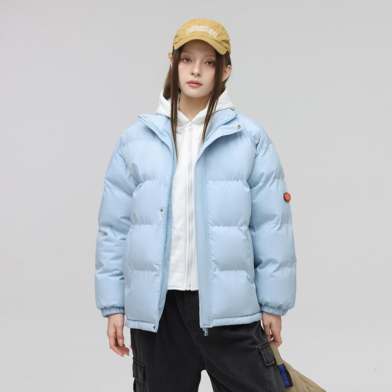 New Winter Cotton Coat for Men and Women, Thickened Couple's Fake Two-piece Cotton Coat, Hooded Warm Bread Coat, Men's Jacket