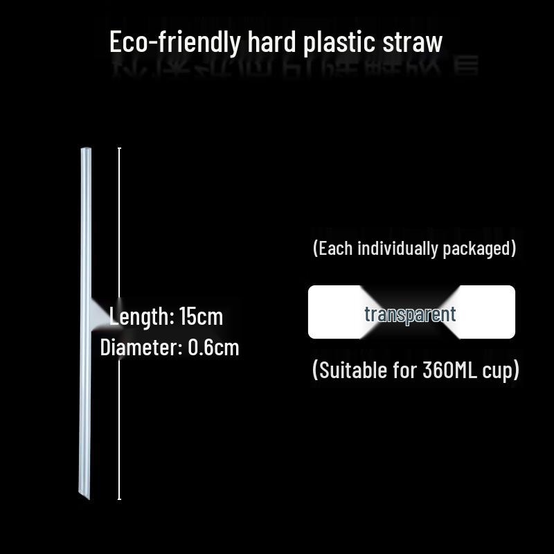 

Disposable Transparent Plastic Straws