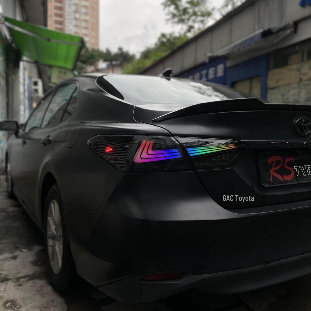 RGB LED Taillight Assembly for 18-23 Camry: Includes Daytime Running, Brake, and Turn Signal Lights
