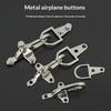1 Paar Metallschnallen Handtaschenriemen Haken Schraube Dekorative Hummer-Karabinerverschluss Knopf Jacken-Gürtelschnalle Zubehör