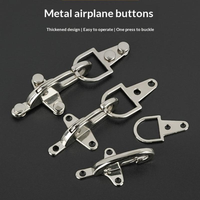 1 Paar Metallschnallen Handtaschenriemen Haken Schraube Dekorative Hummer-Karabinerverschluss Knopf Jacken-Gürtelschnalle Zubehör