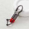 Llavero Creativo de Cuerda Trenzada y Metal para Coche, Colgante de Anilla Duradera para Hombres, Accesorio Personalizado para Llavero de Coche