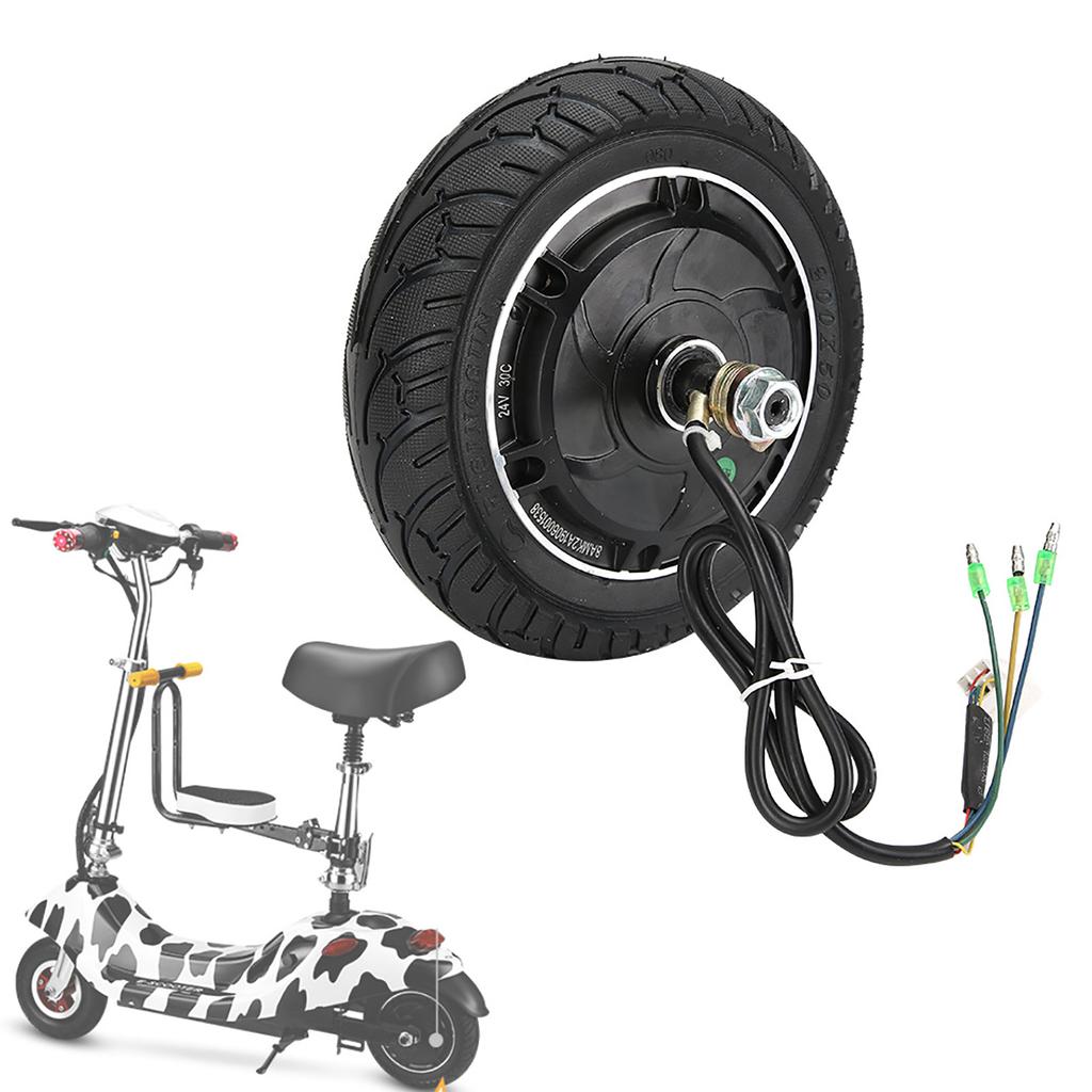 Electric Scooter Hub Motor 8inch Electric Scooter Brushless Wheel Hub Motor with  Tyre Motor Vehicle Accessory Hub Motor