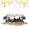 2026 Ramadan Decoration Islamic Muslim Wall Hanging Ornament Party DIY Decorations Background Pendant