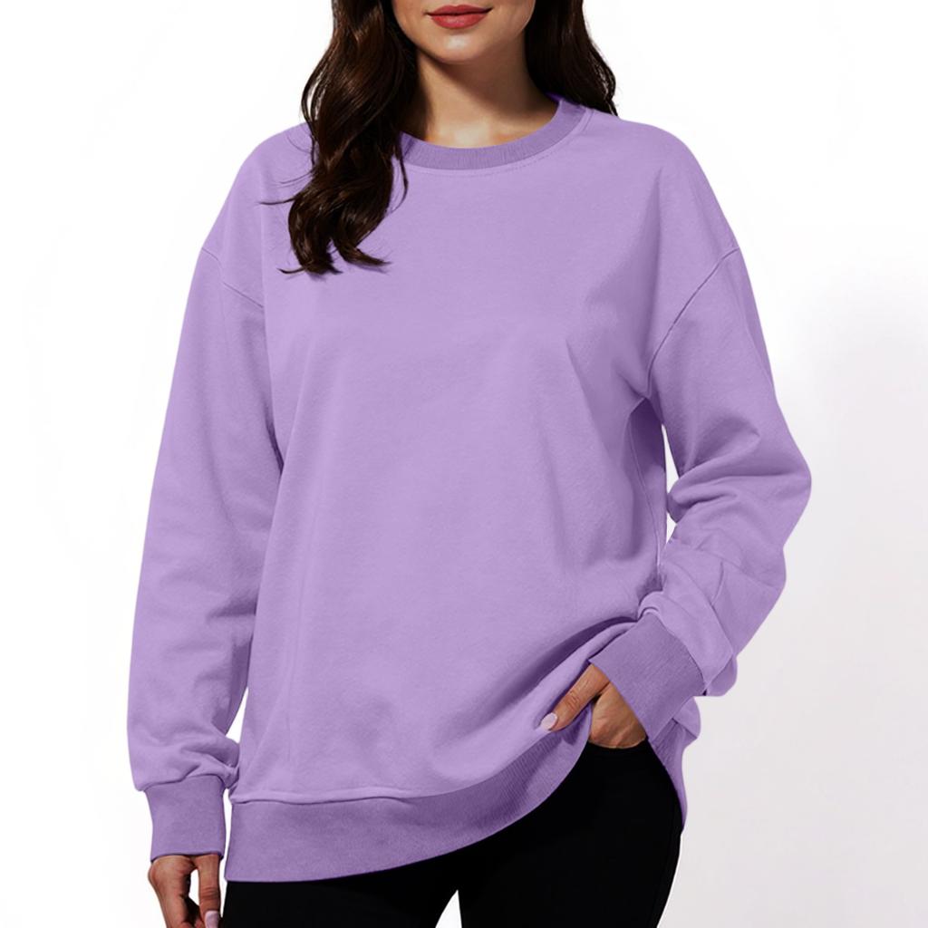Women's Fashion Solid Color Casual Long Sleeve Hoodie