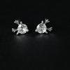SHEIN Antler Stud Earrings S925 Silver Needle - Sweet Simple Christmas Gift Jewelry