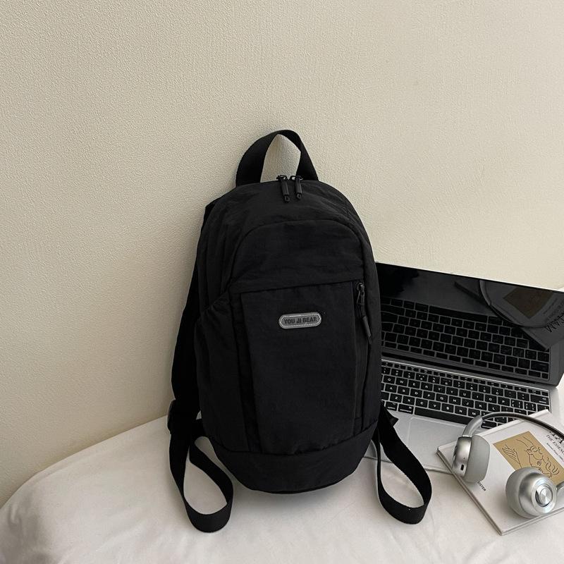 Schoolbag Man Walking Small Backpack Student Travel Bag Light Outdoor Small Backpack.