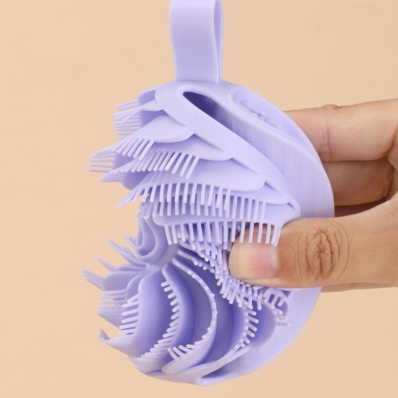 Soft Silicone Body Scrubber Scalp Exfoliating Non-Irritating Body Wash Massager Bath Shower Brush Body Scrub Skin Care Bath Tool