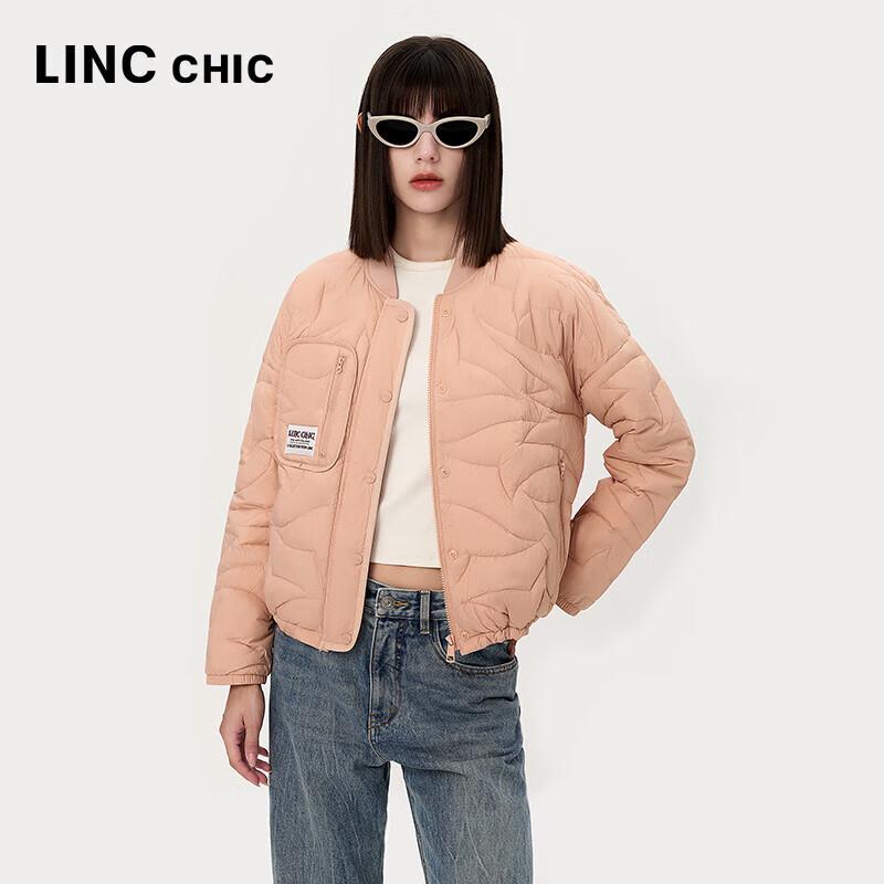 Jinyujie Women's Lightweight Duck Down Baseball Jacket
