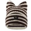 Fashion Keep Warm Women Cat Ear Knitted Hat Windproof Cold Proof Pullover Hat Thickned Embroidered Hat Outdoor Sports