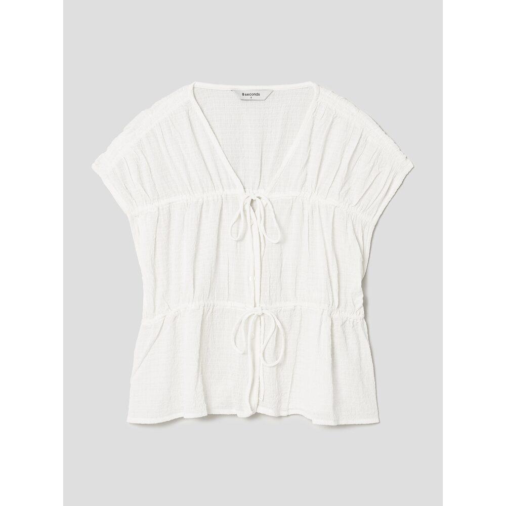 8Seconds Ribbon Shirring Blouse White White/Xs