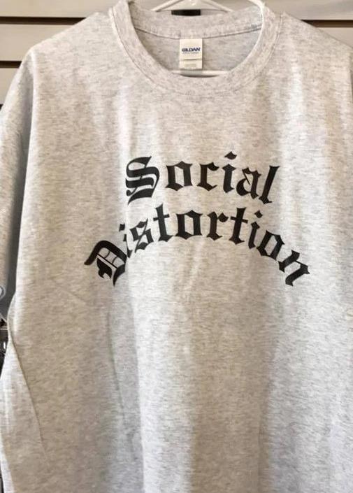 SOCIAL DISTORTION old school punk Thrash Punk rock band T shirt tee L