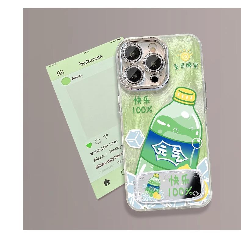 Sommer-Limonade für iPhone 16 Handy 15 Hüllen 14 Schutz für iPhone 13 Sets 12 Silikon Rundumschutz 11 Sturzfest
