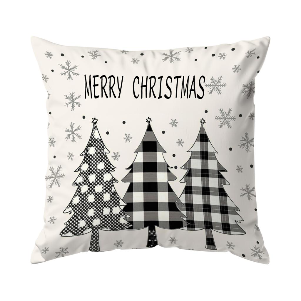 Christmas Tree Pillowcase Bedroom Sofa Cushion Cover 100% Polyester Living Room Cushion Pillowcase Home Decor
