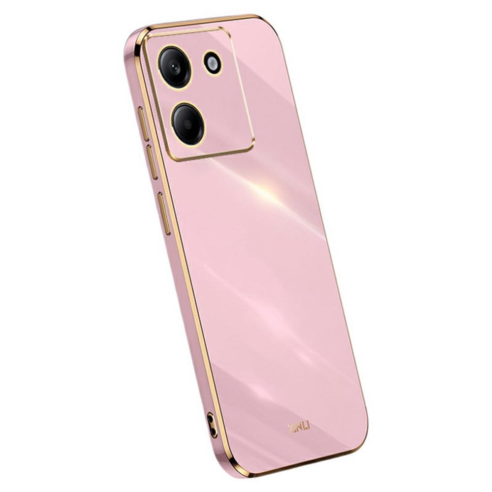 XINLI Чехол для Xiaomi Poco M7 Pro 5G, ТПУ чехол для телефона с гальванизированной рамкой