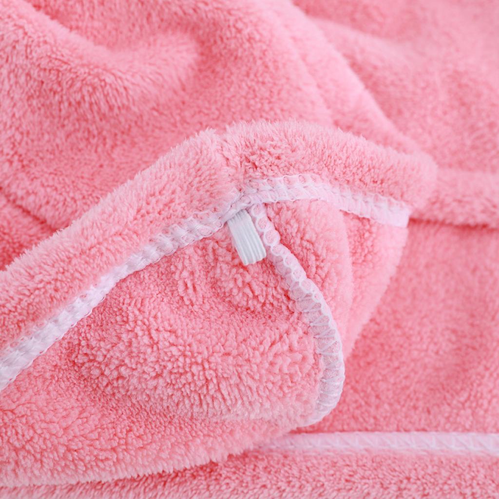 Hairdrying Cap Women Thickened Absorbent Bath Cap Coral Fleece Headscarf Adult Quick-drying