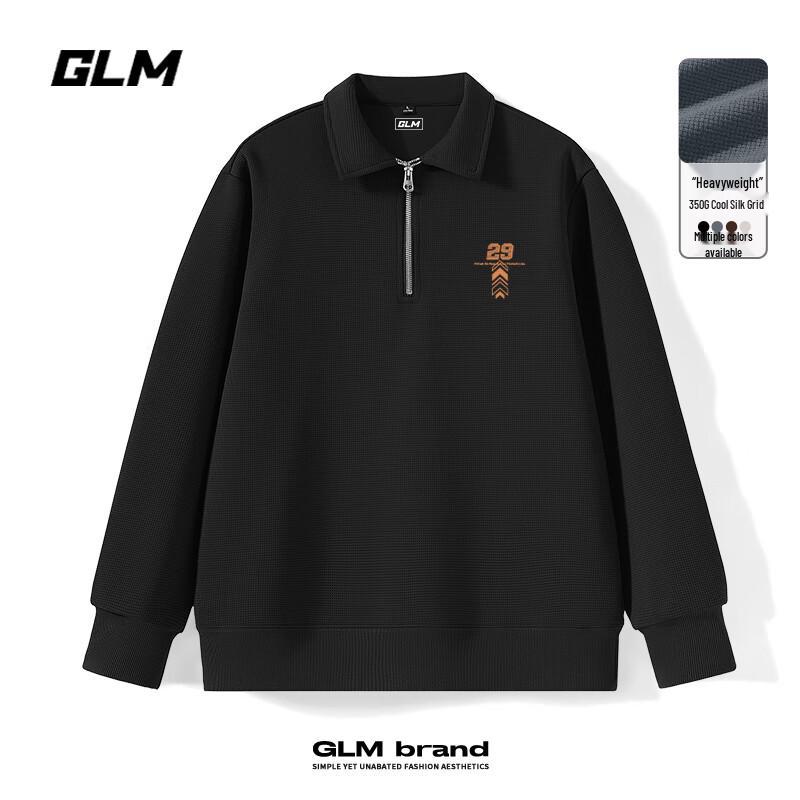 

GLM Men s Heavyweight Lapel Pullover Sweatshirt M