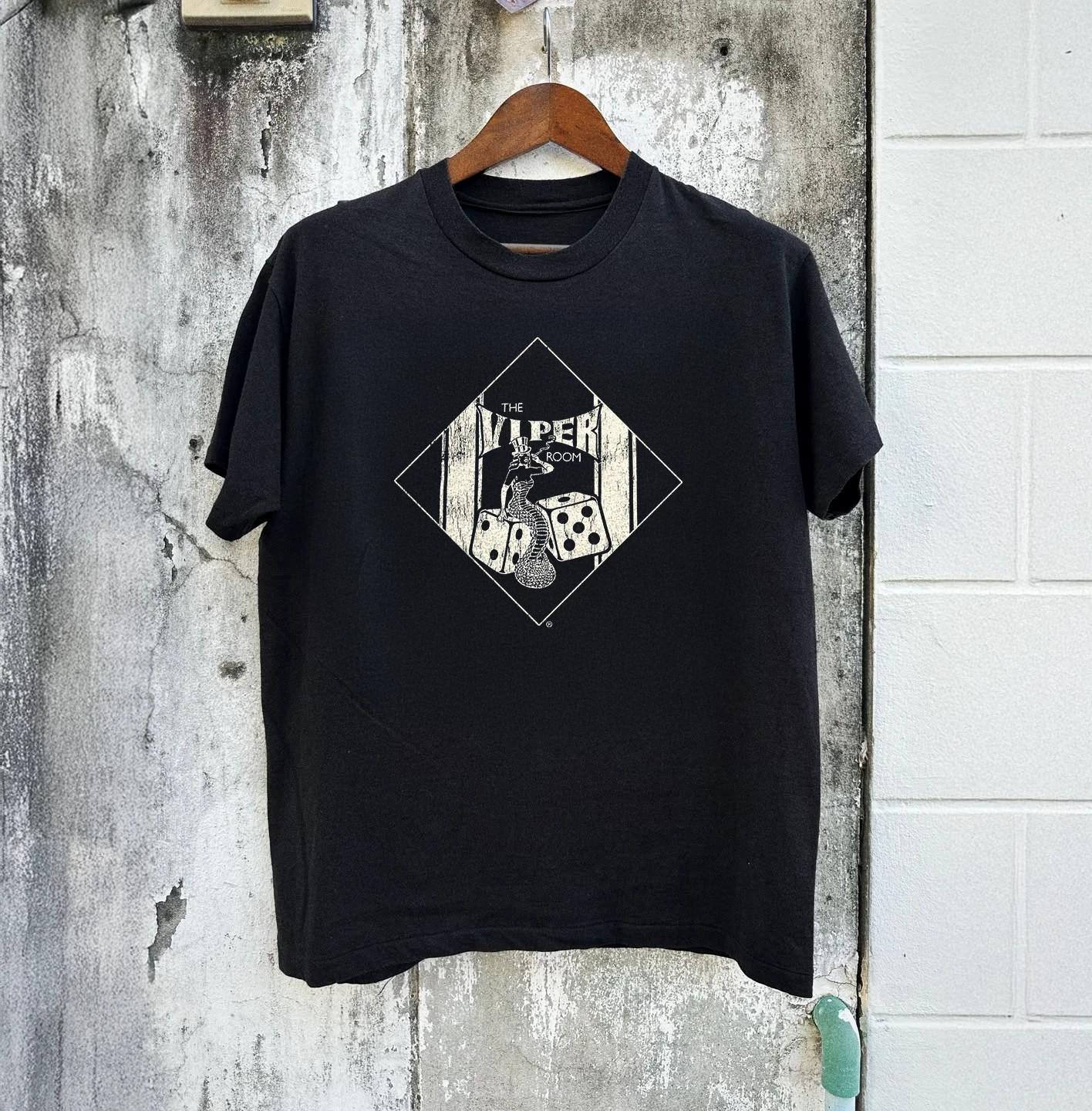 NEW SALE! THE VIPER ROOM (90s ENERGY) REPRINT RARE BLACK T-SHIRT Cotton Full M