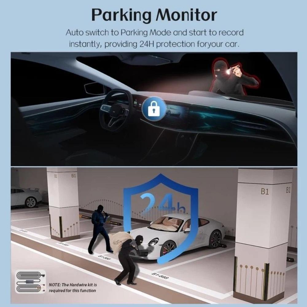 3/4 Channel Dashcam, 1080P HD In-car Recorder, 360-degree All-around Vehicle Camera, Video Recording/GPS Positioning