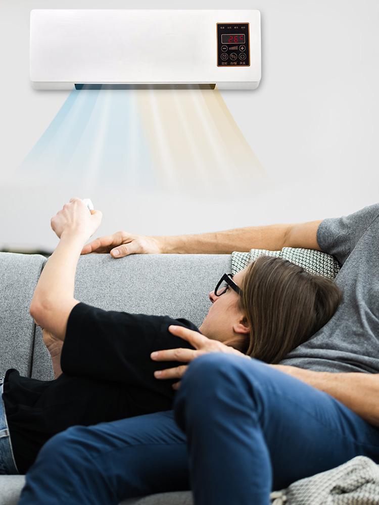 Wall Mounted Mobile Electric Fan with Remote Control Air Cooling Fan Dual-Purpose Fan Air Cooler for Home Office Bedroom