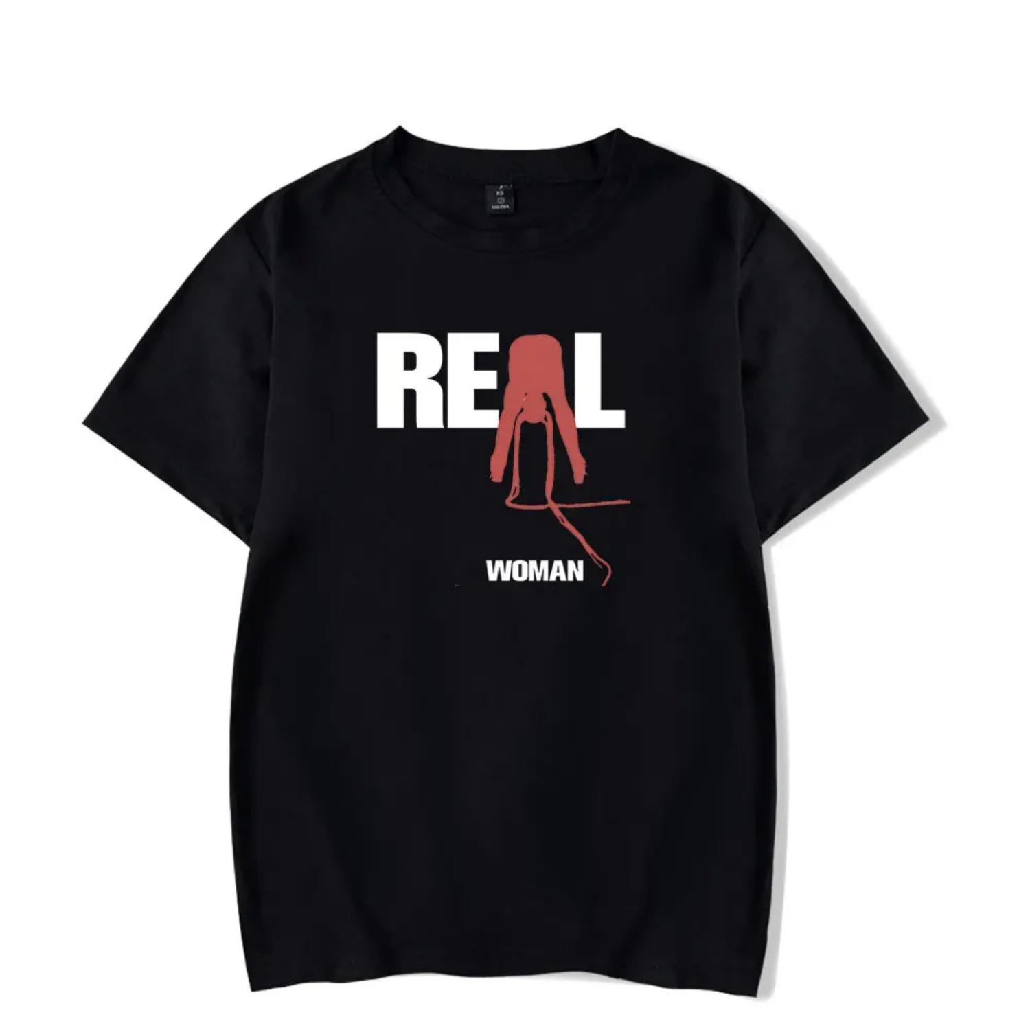 

PartyNextDoor 4 Real Woman New Album Short Sleeve Tee Women Men Crewneck Fashion T-shirt S чёрный