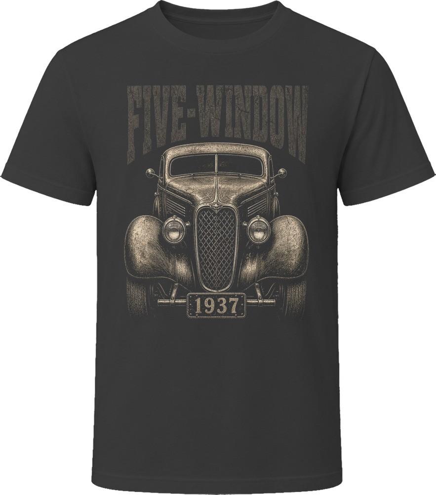 1937 Five-Window Coupe Vintage Hot Rod T Shirt