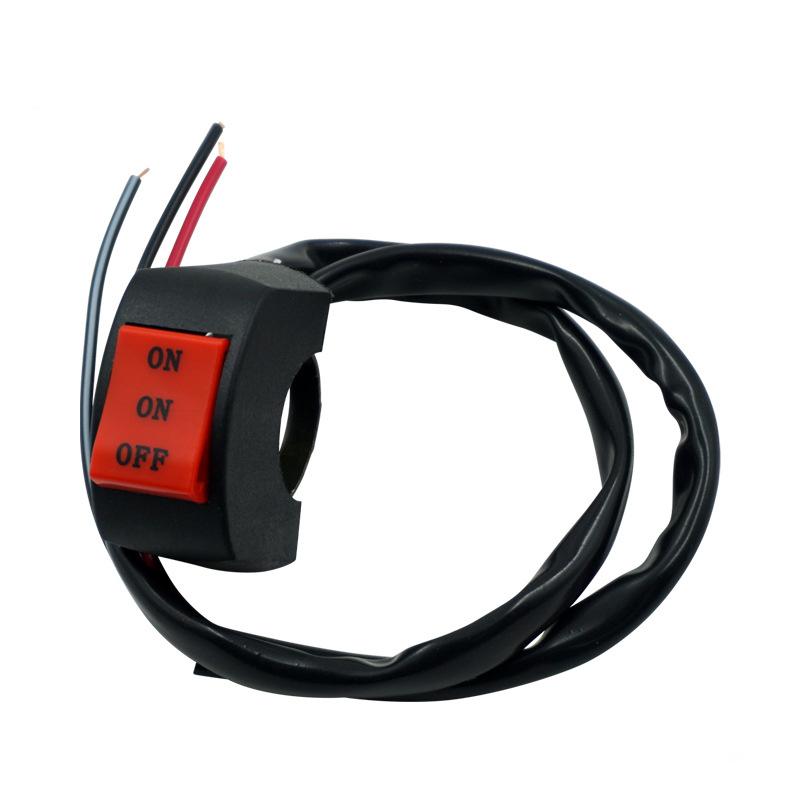 22mm 7/8in Universal Motorcycle Switch Bike Scooter Handlebar ON-ON-OFF Headlight Fog Spot Light Low Beam High Beam Switch