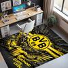 Borussia DortmundBVB Pattern Rug, Indoor/Outdoor Mat, for Picnic, Gameroom, Bedroom, Office, Living Room, Home Decor Carpet, Birthday Gift