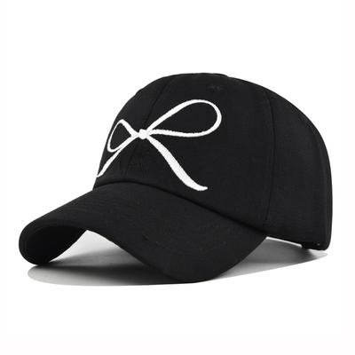 Damen Baseballkappen mit Stickerei-Schleife, Lässige Sport-Streetwear-Sonnenhüte, Geeignet für den täglichen Gebrauch und als Geschenk
