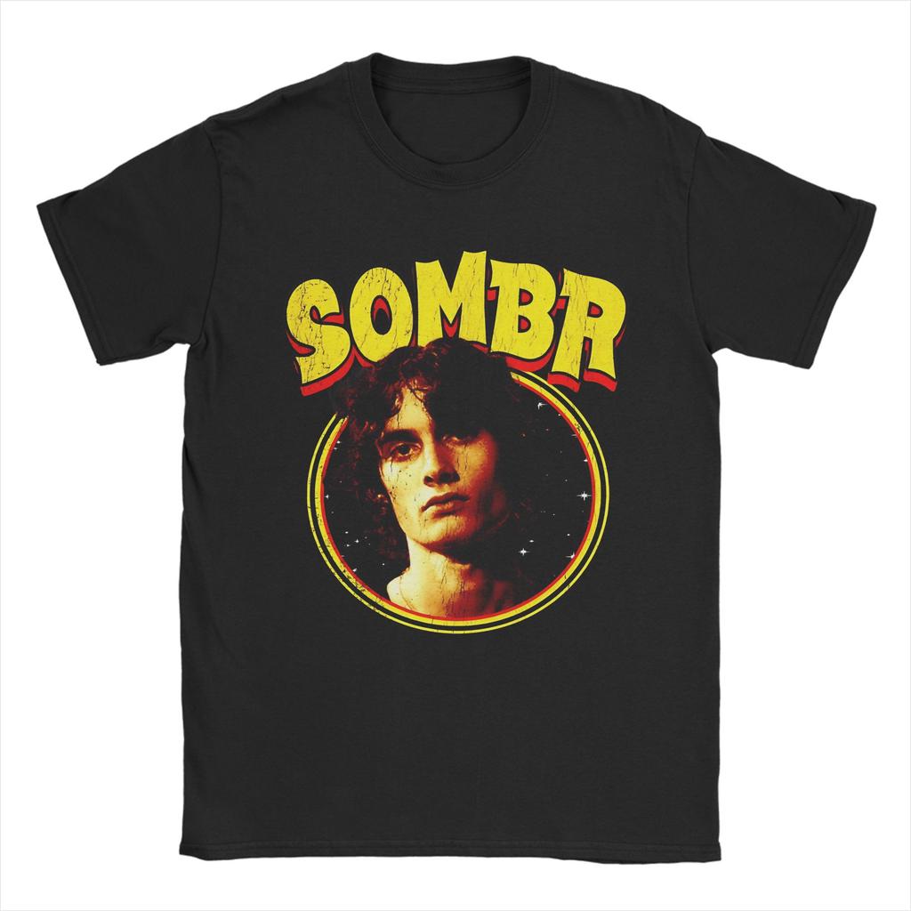 Sombr Log TShirts Men  Vintage 100 Cotton Tee Shirt O Neck Short Sleeve T Shirts Gift Idea Clothes